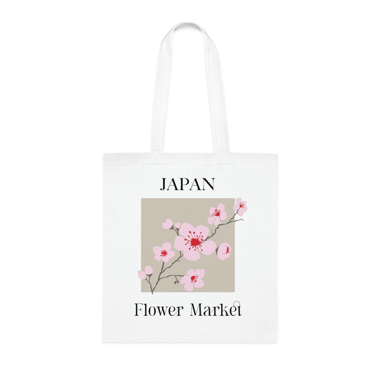 Japan flower market Cotton Tote